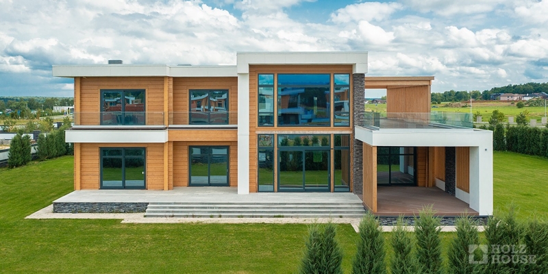 Дом из клееного бруса по проекту \"Аланд\" Фото 1