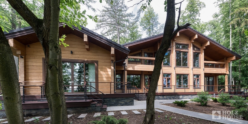 Загородный дом из клееного бруса по проекту Анси - фото 5 на сайте Holz House