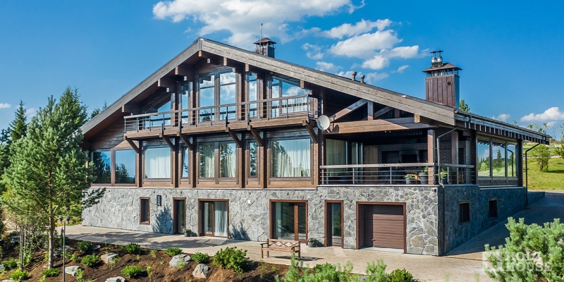 Построенные объекты Дом из клееного бруса по проекту Австрия v1 Holz House 1