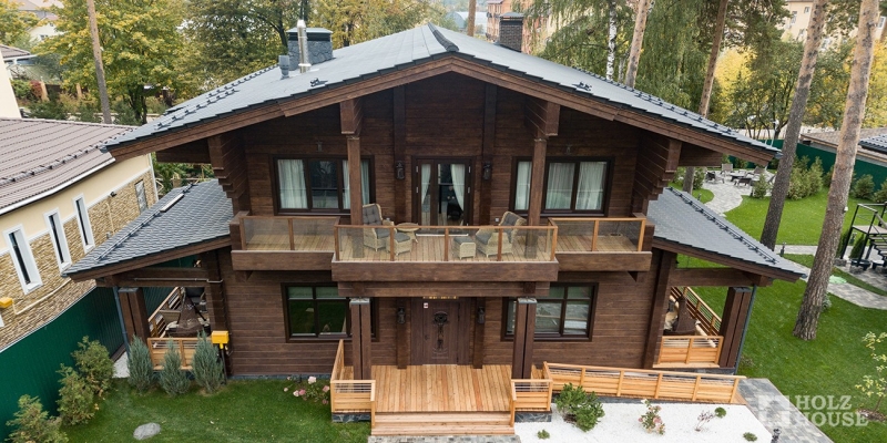 Дом из клееного бруса по проекту \"Бельфор\" Фото 1