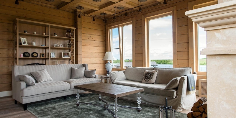 Двухэтажный дом с террасой и балконом по проекту Эра - фото 8 на сайте Holz House