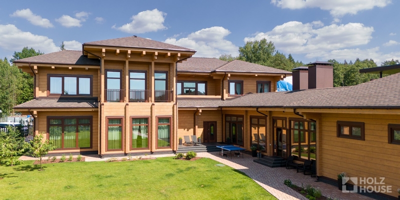 Дом из клееного бруса по проекту \"Кальяри\" Фото 1