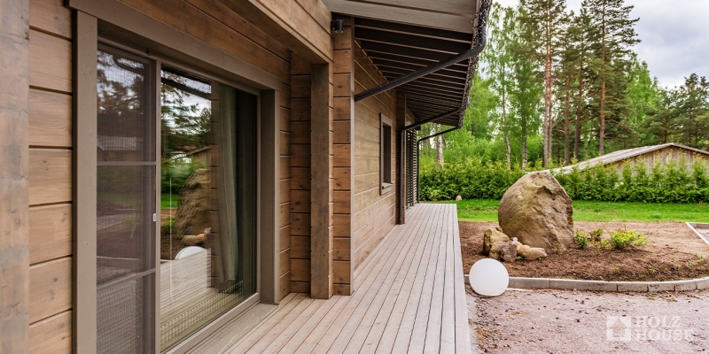 Большой двухэтажный дом из клееного бруса с террасой по проекту Палмерстон - фото 9 на сайте Holz House