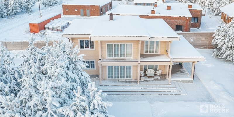 Дом из клееного бруса по проекту Портофино - фото 3 на сайте Holz House