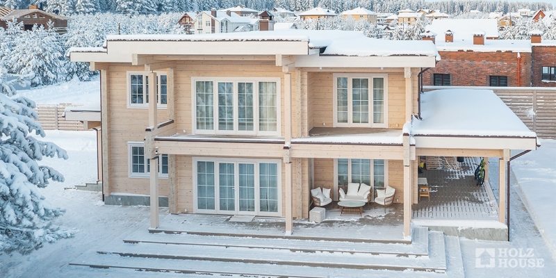 Дом из клееного бруса по проекту Портофино - фото 4 на сайте Holz House
