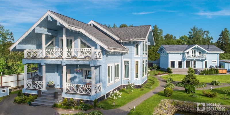 Эстетичный двухэтажный дом из клееного бруса по проекту Куинстаун - фото 6 на сайте Holz House