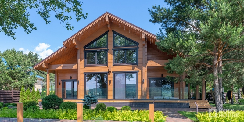 Дом из клееного бруса по проекту \"Сеул\" Фото 1