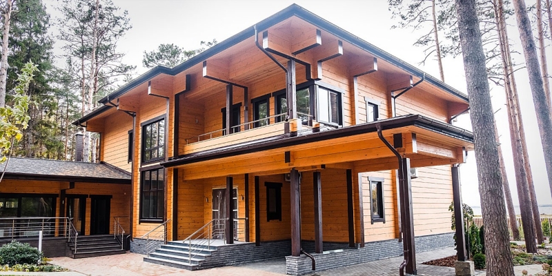 Двухэтажный дом из клееного бруса по проекту Венеция - фото 4 на сайте Holz House