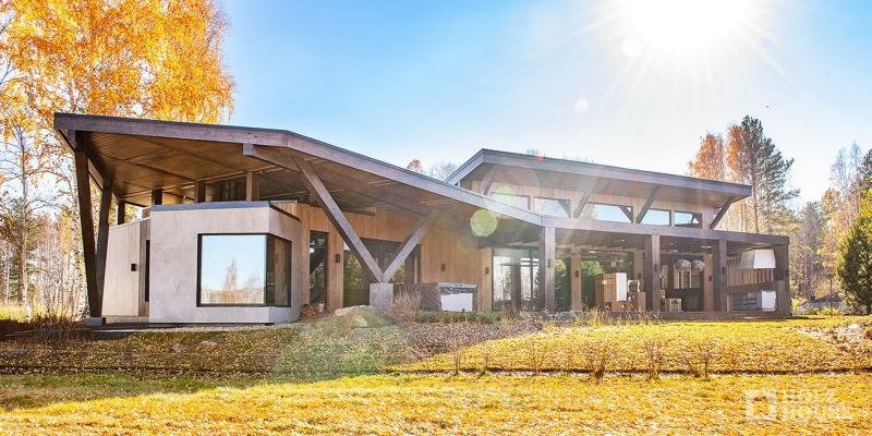 Одноэтажный дом из клееного бруса по проекту Вестерос - фото 1 на сайте Holz House