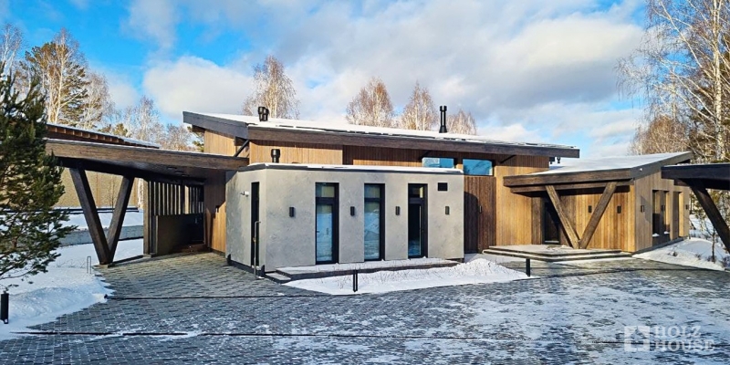 Одноэтажный дом из клееного бруса по проекту Вестерос - фото 11 на сайте Holz House