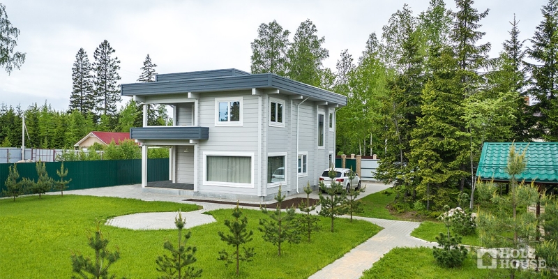 Двухэтажный дом из клееного бруса по проекту Вильянди - фото 14 на сайте Holz House