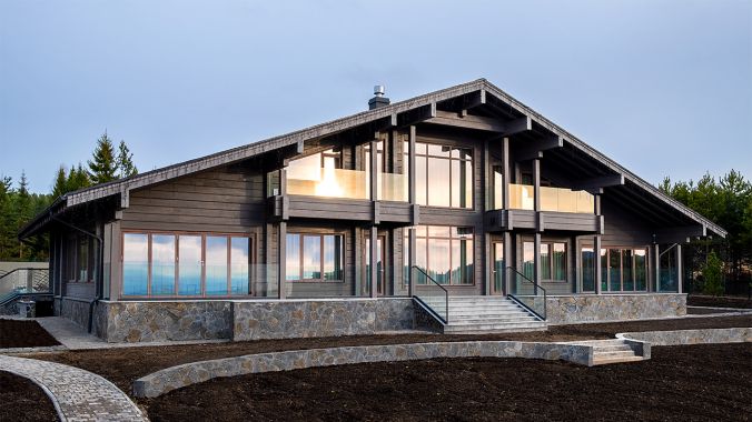 Дом из клееного бруса Австрия v3 Дом из клееного бруса Австрия v3