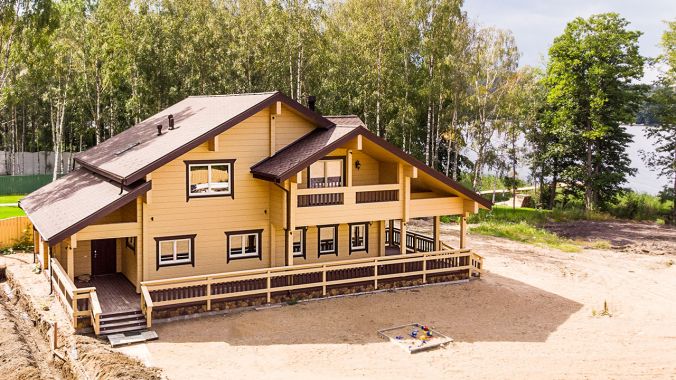 Дом из клееного бруса Олборг Дом из клееного бруса Олборг