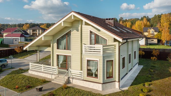 Дом из клееного бруса Валенсия Дом из клееного бруса Валенсия