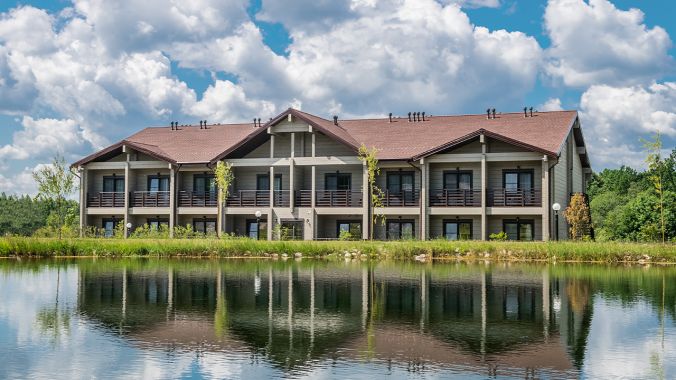 Отель из клееного бруса Лепота. Московская область. Отель из клееного бруса Лепота. Московская область.