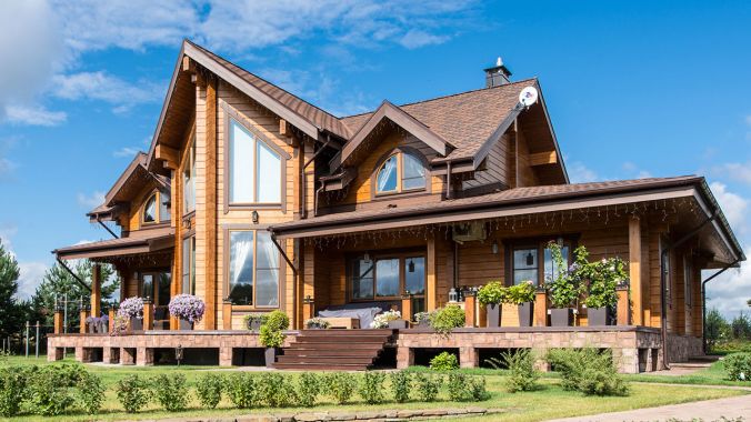 Дом из клеёного бруса Корвет. Дом из клеёного бруса Корвет.