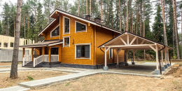 Двухэтажный дом из клееного бруса по проекту Сосновый берег - фото 7 на сайте Holz House